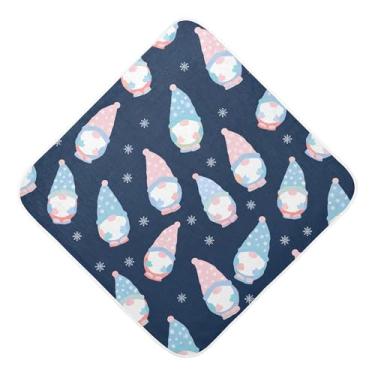 Imagem de Burbuja Gnomos Toalha de banho para bebês - Toalha com capuz de musselina macia e absorvente para recém-nascidos e bebês, 89 x 89 cm