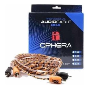 Imagem de Cabo Rca Tripla Blindagem Ophera 5M De Cinco Metros Blindado