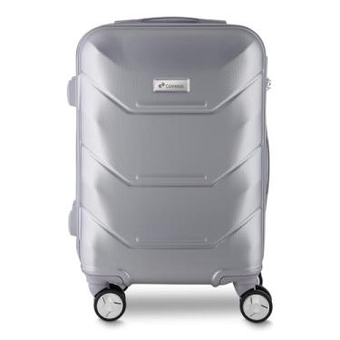 Imagem de Mala de Viagem Pequena em ABS com 4 Rodas 360°, Cadeado com Senha, Carrinho em Aço, Forro em Poliéster 210D e Plaquinha de Metal – 37L