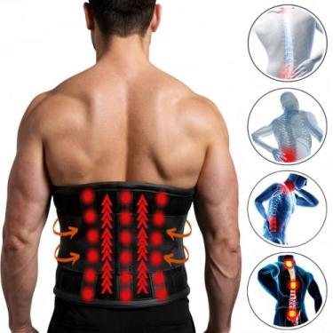 Imagem de Cinta Lombar Magnética Ciática Hérnia de Disco Escoliose Suporte Lomba