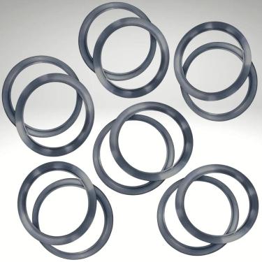 Imagem de KIT 6 PÇS Escotilha Visor para porta Furo 30cm Aluminio Escovado Acabamento Curvado