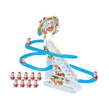 Imagem de menolana Brinquedo de Escalada Do Papai Noel com Escorregador Elétrico para Crianças a Partir de 3 Anos.
