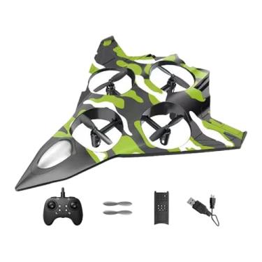 Imagem de harayaa Avião de com controle remoto, modelo jato de caça, para uso externo, com luzes LED coloridas. Brinquedo voador RC para crianças, adultos e, com 1 Bateria