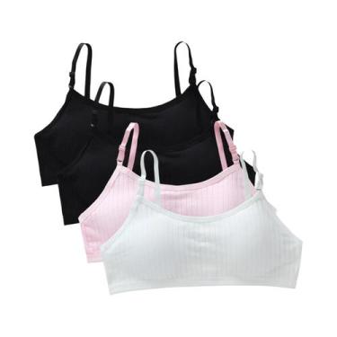 Imagem de Sutiãs De Treinamento Para Meninas Adolescentes 4 Peças Sem Costura Co