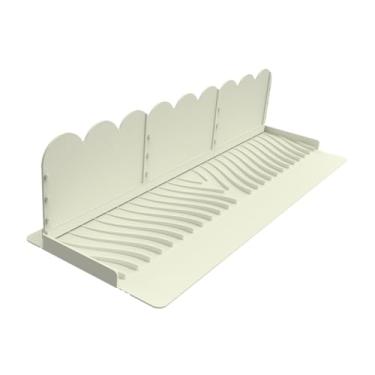 Imagem de Fenteer Protetor contra respingos para pia de cozinha, proteção contra respingos à prova d'água, defletor de água em silicone para banheiro, lavatório, Bege