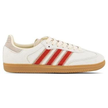 Imagem de adidas Originals Samba OG Tênis feminino, Pônei branco bege escarlate, 36