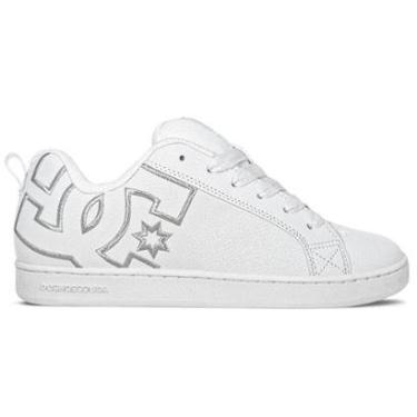 Imagem de Tênis DC Shoes Court Graffik IMP Stencil Unissex | Branco-Unissex