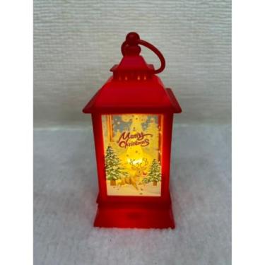 Imagem de DECORAÇÃO LUMINÁRIA ENFEITE NATALINO LAMPARINA DE NATAL LED (estilo 3 - B)