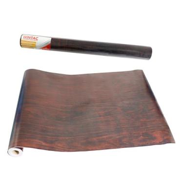 Imagem de Wintac Papel Adesivo Amadeirado Jacarandá, 10 Metros, Autoadesivo Decorativo para Móveis e Superfícies