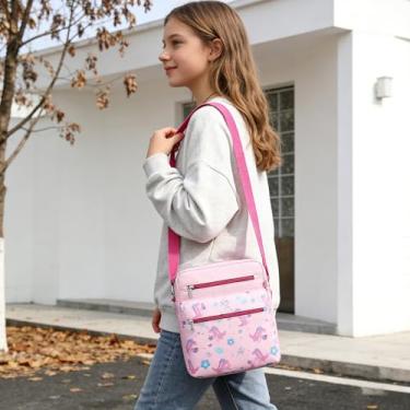 Imagem de Conjunto de bolsa e carteira para mulheres, bolsa Hobo, bolsa transversal, bolsa de ombro, presentes de dia dos namorados, dinossauros rosa