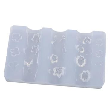 Imagem de Brrnoo Molde de Unhas 3D, Silicone Flexível Reutilizável para Artesanato Em Resina DIY, Com Alta Transparência e Resistência Ao Calor para Arte Em Unhas, Fabricação de Joias (Tipo C)