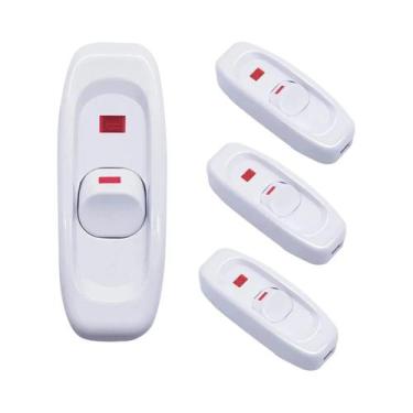 Imagem de Interruptor Inline LED 10A 12V 4PCS Para Lâmpada De Mesa Luz De Cama B