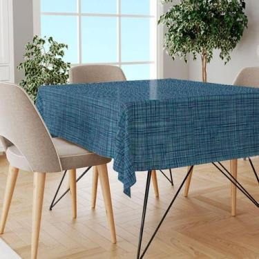 Imagem de Toalha Mesa Térmica + Grossa Premium Cambraia Az 1,40X1,60 - Idealiza