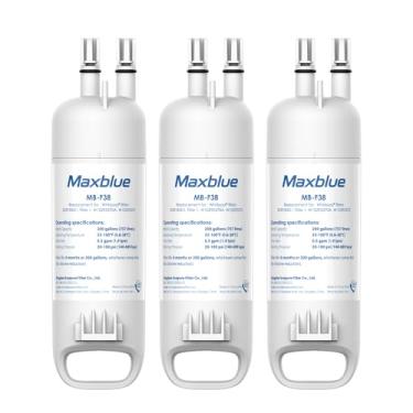 Imagem de Maxblue Filtro de água para geladeira W10295370a, substituição para filtro de água Whirlpool 1, W10295370, P4RFWB, EDR1RXD1, Kenmore 46-9081, Kenmore 46-9930, pacote com 6