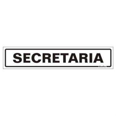Imagem de Placa de Poliestireno Auto-Adesiva 5x25cm Secretaria - 200 AK - SINALI