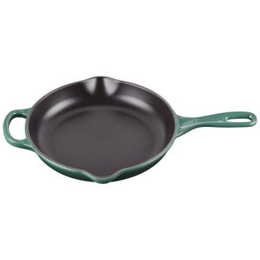 Imagem de Panela de Ferro Fundido Pré Temperada, com Alça de Metal, LE CREUSET LS2024 23795, Verde
