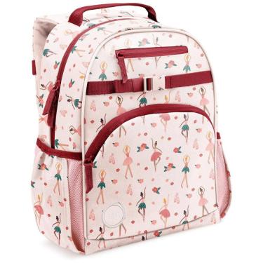 Imagem de Mochila Escolar Infantil 38cm Simple Modern Bailarina para Crianças, Rosa