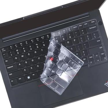 Imagem de Capa de teclado para laptop Lenovo Thinkpad L14 P14s Gen 6/Gen 5 Thinkpad 2025 2024 35.6 cm, Thinkpad T14 T14s Gen 6/Gen 5 35.6 cm, Thinkpad E14 Gen 7 14 polegadas, layout dos EUA, teclado de silicone
