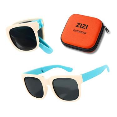 Imagem de Óculos de Sol Infantil dobrável ZIZI EYEWEAR - Uv400 + Estojo, BEGE