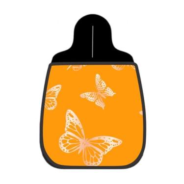 Imagem de Lixeira De Carro Organizador Lixinhocar Borboleta Monarca Laranja