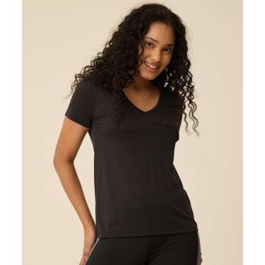 Imagem de Blusa Feminina Fitness Básica Marisa-75265, Preto, P