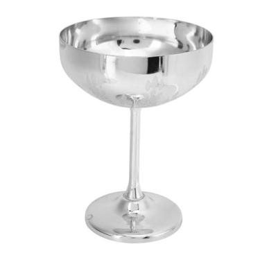 Imagem de Taça de vidro de metal gravada bar festa copo de vinho tinto copos decorativos aço inoxidável 304 (estilo g)