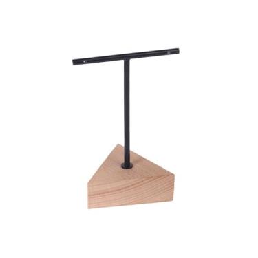 Imagem de Suporte de exibição de joias, simples, preto, metal, t-mastro, brincos, armazenamento de joias, ornamentos para tiro, suporte de exibição de joias criativo, organizador de joias (natural, pequeno)