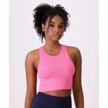 Imagem de Top Fitness Nadador Sem Costura Marisa-15576, Rosa, M