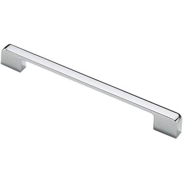 Imagem de Unifizz 1 PÇ Puxadores de Armário Gaveta de Móveis Porta Armário de Cozinha Puxador Liga de Zinco Cromado Polido Puxadores de Barra Puxadores Orifício Centro 192 mm