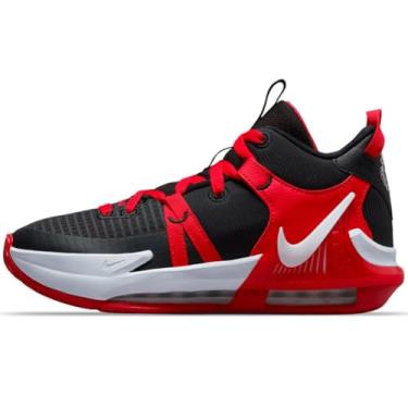 Imagem de Nike Tênis masculino Lebron Witness VII GS, Preto/branco - vermelho universitário, 19