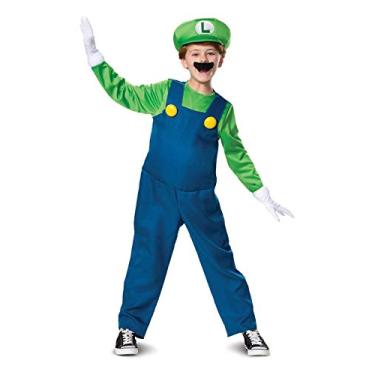 Imagem de Fantasia infantil Super Mario Deluxe Luigi verde