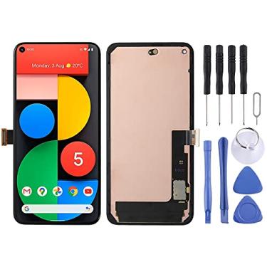 Imagem de Hiregolish Peças de reparo de tela LCD OLED para celular para Google Pixel 5 5G digitalizador conjunto completo com moldura, conjunto de substituição de tela com kits de reparo