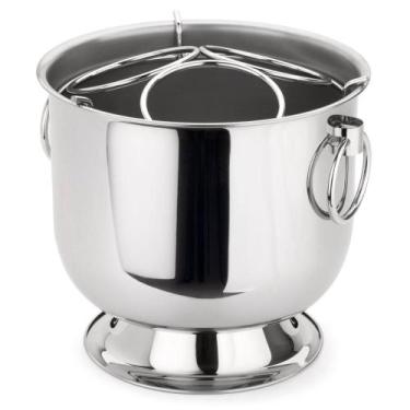 Imagem de Champanheira Inox Com Base Coletora  Grelha Separadora Para 3 Garrafas