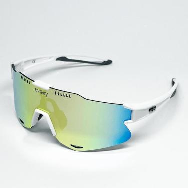 Imagem de Óculos de Sol Ciclismo Corrida Beach Tennis EVOXY Raizon Air Masculino Feminino Branco Champagne-Unissex