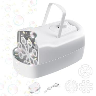 Imagem de Máquina De Bolhas Automática - Brinquedo de Espuma Automático | Máquina De Bolhas A Baterias | Para Festa Aniversário Páscoa Natal Meninos Meninas