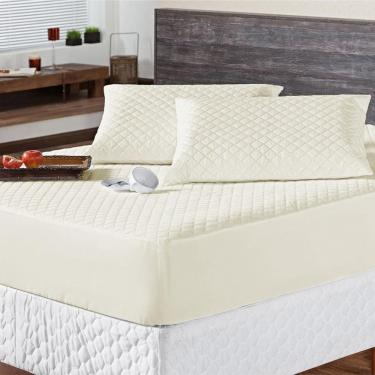 Imagem de Protetor Colchão Max Impermeável Casal 3 Peças - Palha