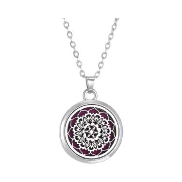 Imagem de Colar Difusor De Óleo Essencial Em Aço Inoxidável Para Mulheres, Pinge