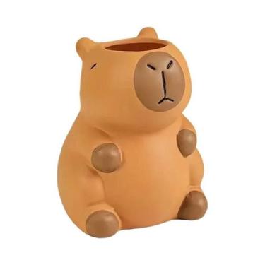 Imagem de Suporte Para Canetas Em Forma De Capivara, Organizador De Pincéis De M