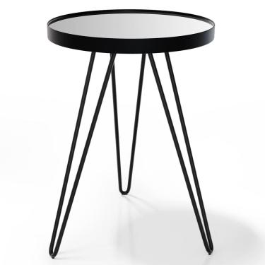 Imagem de Mesa Apoio Lateral Carisma Aço Preto - Salas