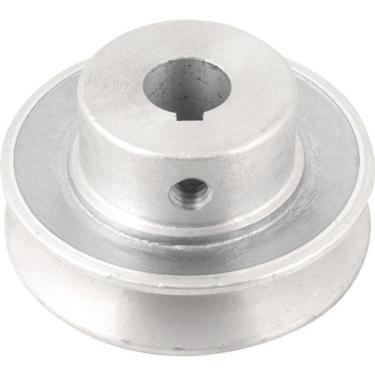 Imagem de Polia Alumínio 1 Canal Perfil A 70mm Com Furo 5-8 - Vonder