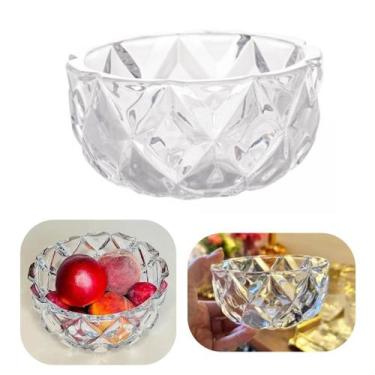 Imagem de Bolw 270ml Para Petiscos, Pote Para Sobremesa Servir em Cristal Diamon
