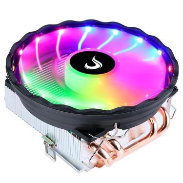 Imagem de Air Cooler Gamer Rise Mode X5, RGB, AMD/Intel, Preto - RM-ACX-05-RGB-Unissex