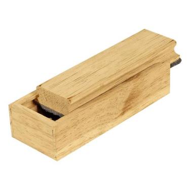 Imagem de Apagador com depósito Porta Giz Pinus Natural 18x7x5,5CM - R 2815 - So