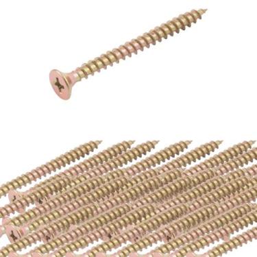 Imagem de Kit 50 parafuso phillips 4,0x50 chipboard p/ bucha 06 vonder