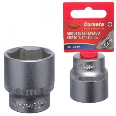 Imagem de Soquete Sextavado Curto 1/2 30Mm Corneta