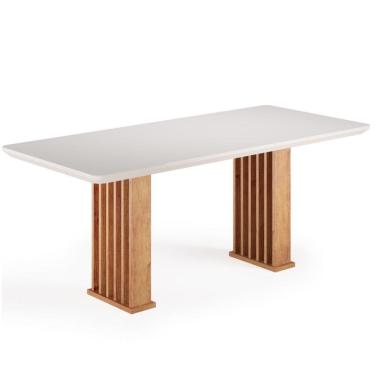 Imagem de Mesa de Jantar 200cm com Tampo de Vidro Munique Viero