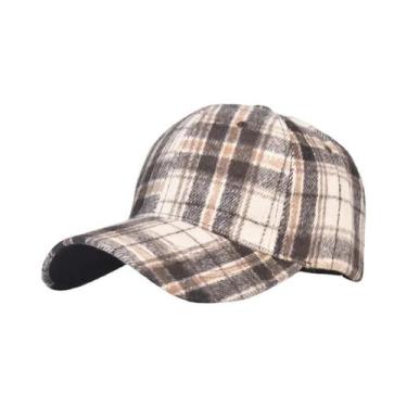 Imagem de Boné De Beisebol Xadrez Masculino E Feminino Para Primavera, Verão E I
