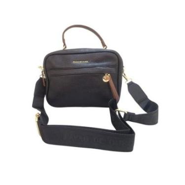 Imagem de Bolsa feminina transversal baú marrom Pavão de Ouro-Feminino