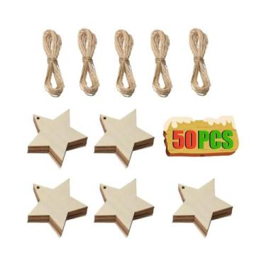 Imagem de Ornamentos De Natal De Madeira Não Acabados 10-50 Peças, Fatias De Mad