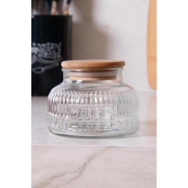 Imagem de Pote com Tampa de Bambu Lyor Lumi 330ml Vidro